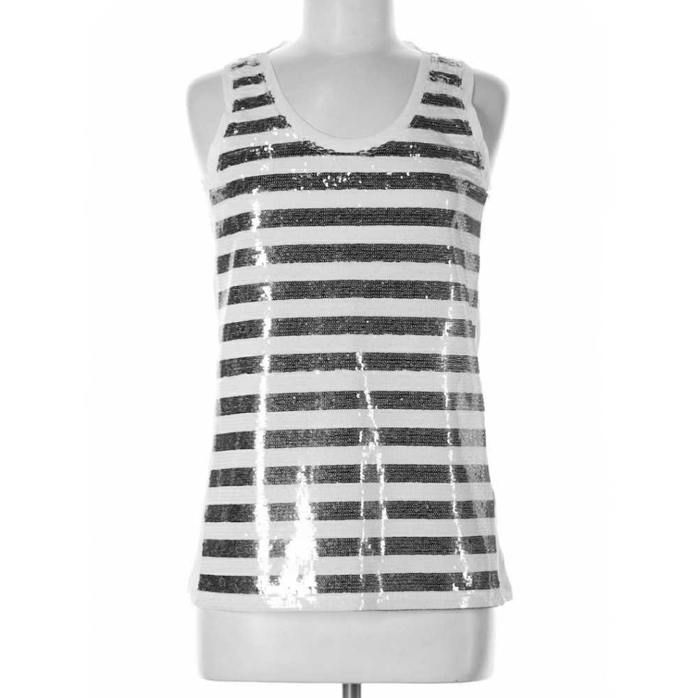 Outback Red medium embellished striped top